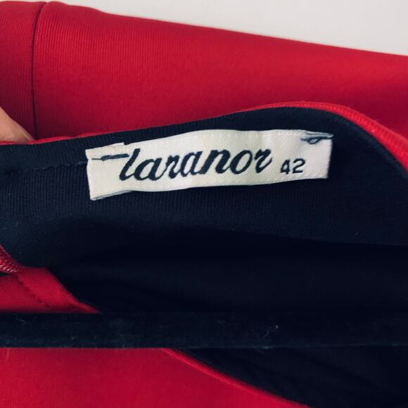 LARANOR Dress 42/10 Sweetheart Neckline Cap Sleeve Hidden Zipper Darting Bodycon - Picture 11 of 13